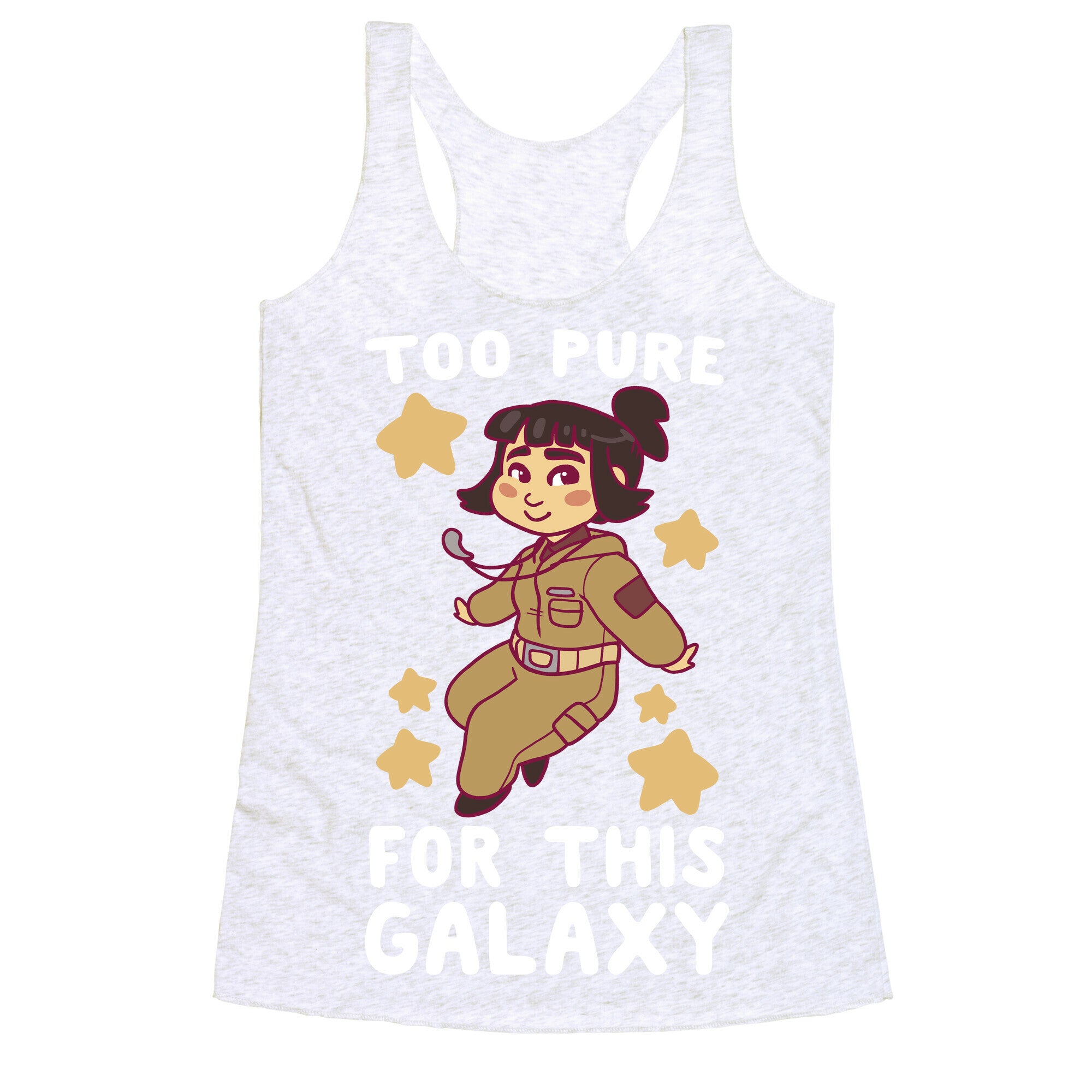 Too Pure For This Galaxy - Rose Tico Racerback Tank